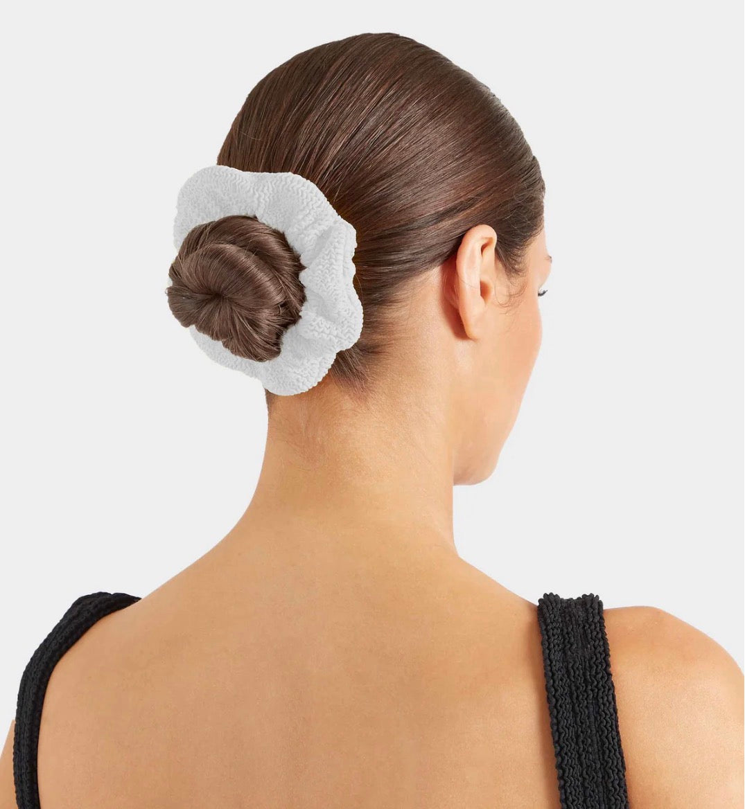 Scrunchie White Crinckle
