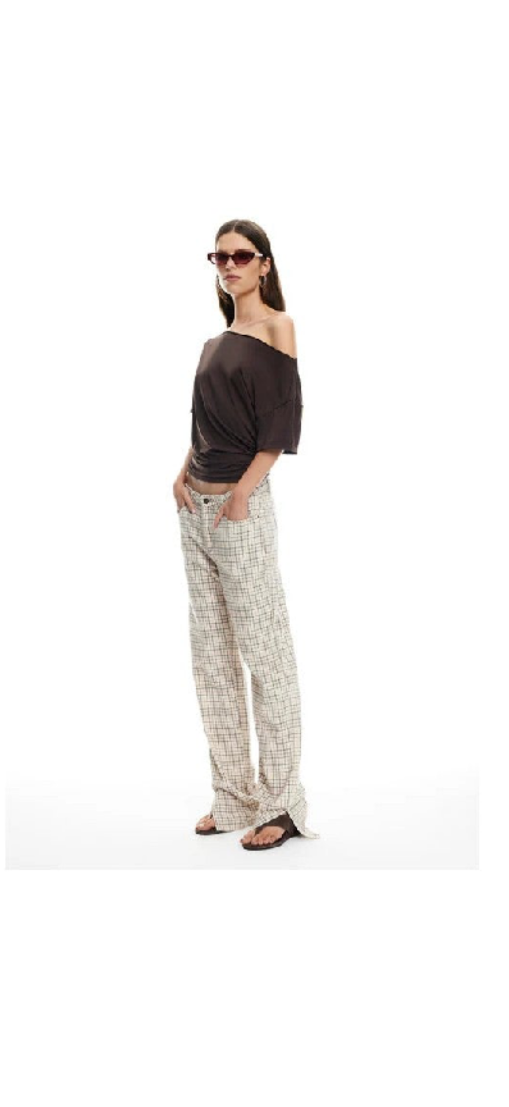 Albama Jeans Almond Plaid