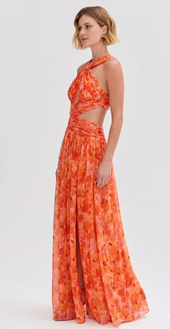 Myostis Halterneck Gown