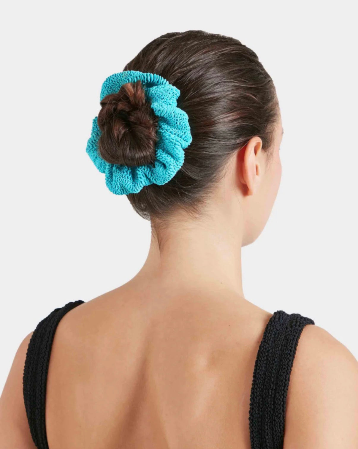 Scrunchie Aqua Crinkle