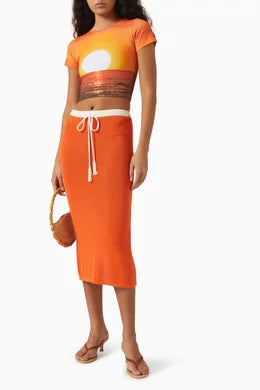 Noelle Skirt Orange