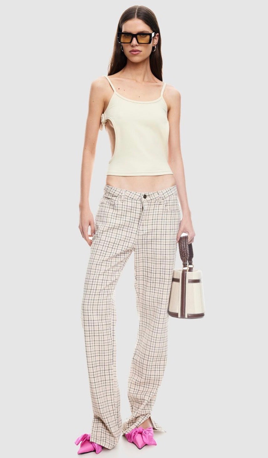 Albama Jeans Almond Plaid