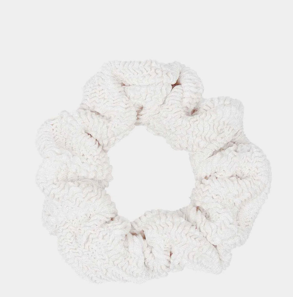 Scrunchie White Crinckle