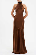 Phoenix Rose Halter Neck Gown