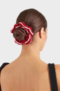 Scrunchie Red/white Crinkle