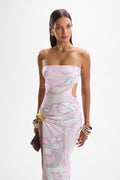 Gaia Halo Dress Deco Pink