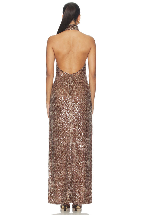 Brown Sequin Dress