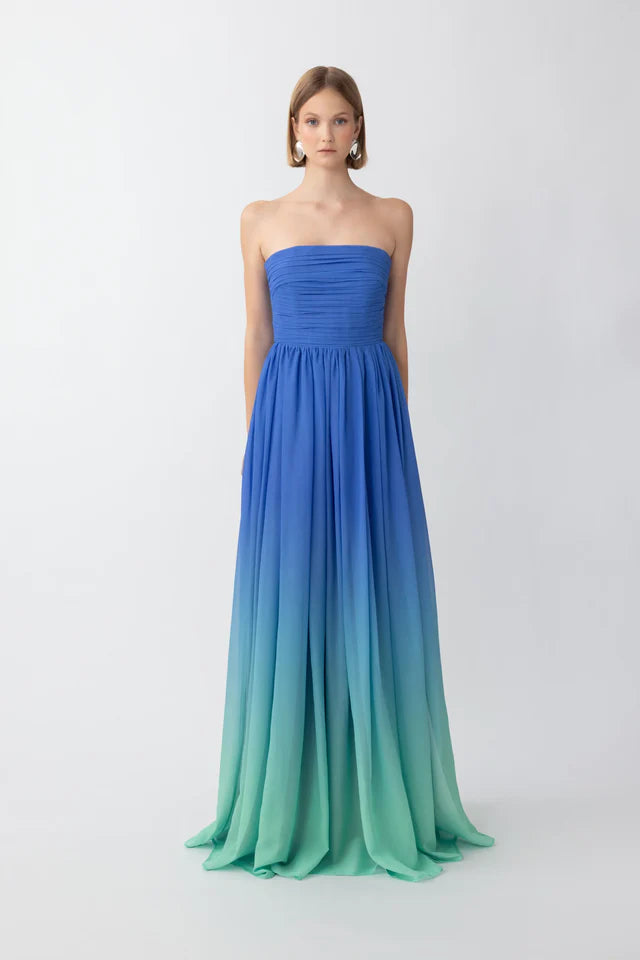 Camille Dress Ocean Blue