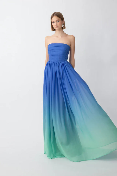 Camille Dress Ocean Blue