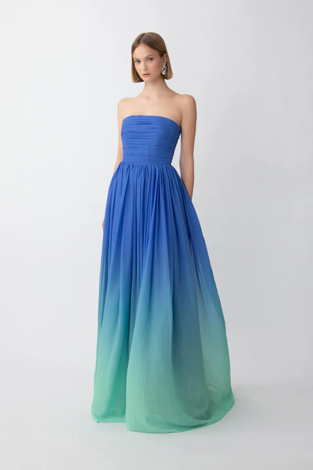 Camille Dress Ocean Blue