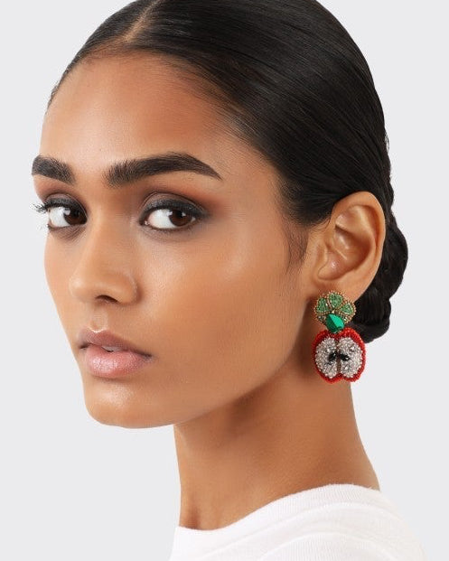 Apple Slice Earrings