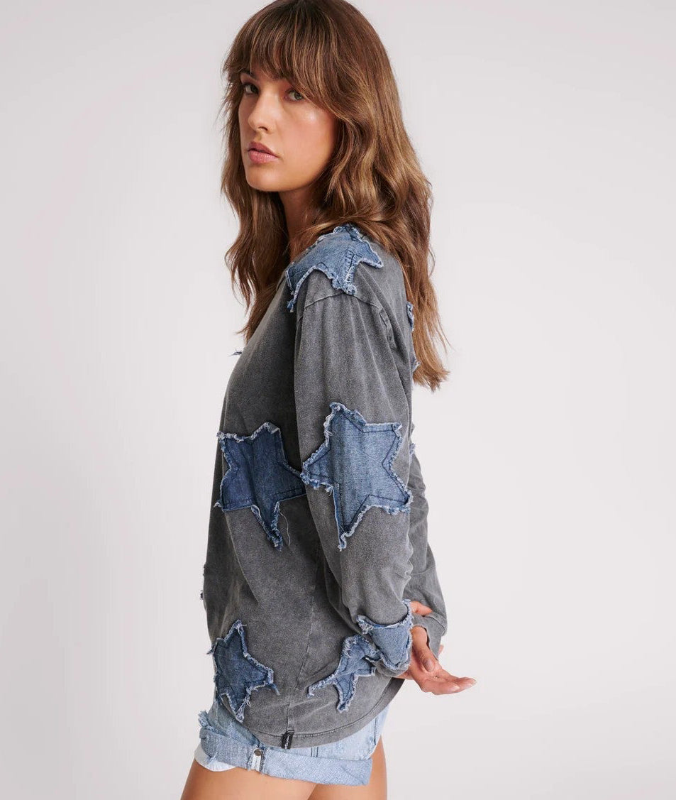 Denim Star Boyfriend Longsleeve Tee