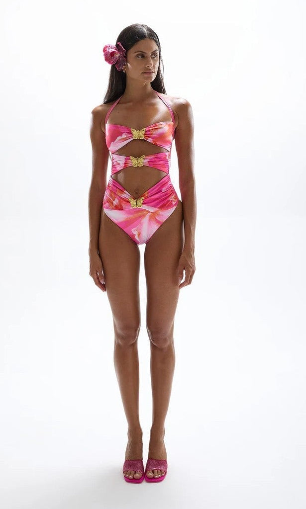 Diamond Butterfly Wildflower Swimsuit