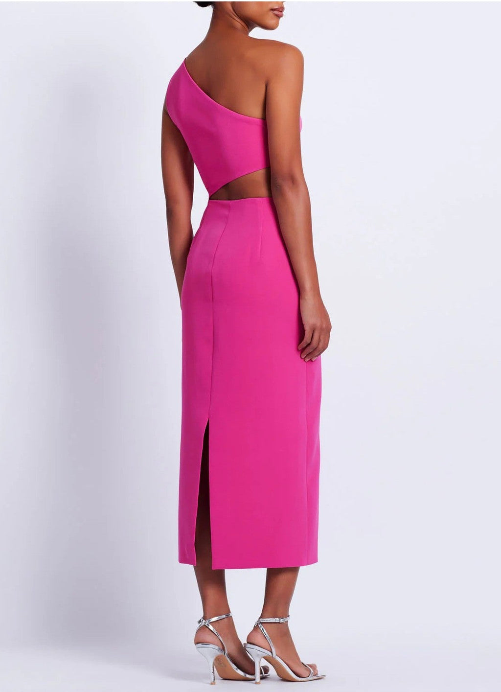 Flower Applique Midi Dress