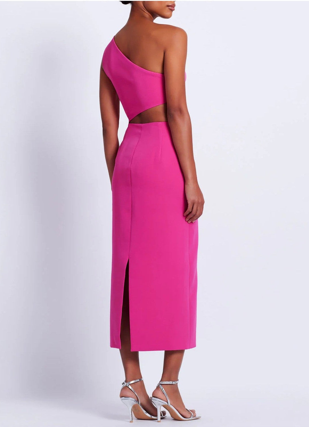 Flower Applique Midi Dress