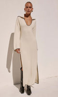 Ivana Sleeved Knit Maxi