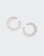 FLOWER HOOPS EARRINGS - Image 3