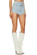 SHEYLA BELTED DENIM SHORT - Image 3