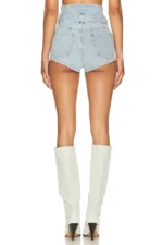 SHEYLA BELTED DENIM SHORT - Image 4