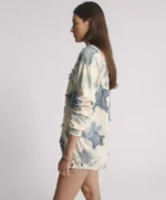 DENIM STAR TIE DYE BOYFRIEND LONGSLEEVE TEE-CREAM - Image 3