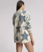 DENIM STAR TIE DYE BOYFRIEND LONGSLEEVE TEE-CREAM - Image 4