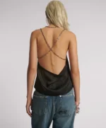 HEAVEN CHAIN SATIN BACKLESS TOP - Image 3