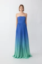 CAMILLE DRESS OCEAN BLUE - Image 3