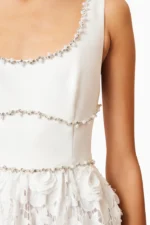 DAFFODIL LACE MIDI DRESS IN WHITE - Image 5