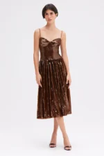 SEQUIN MIDI DRESS