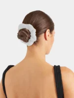 SCRUNCHIE WHITE CRINCKLE