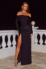 ABBIE OFF SHOULDER MAXI DRESS