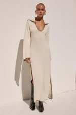 IVANA SLEEVED KNIT MAXI