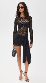 MIDNIGHT MINI DRESS ONXY - Image 3